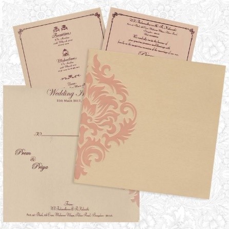 Padded Wedding Invitation Card– King of Cards