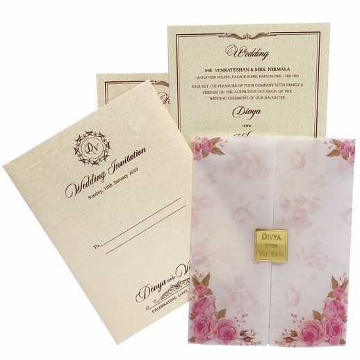 Tracing Sheet Wedding Invitation Card– King of Cards